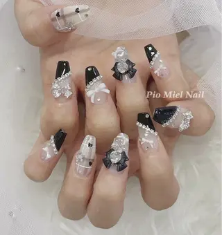 ネイル momo 長さだしのネイルデザイン