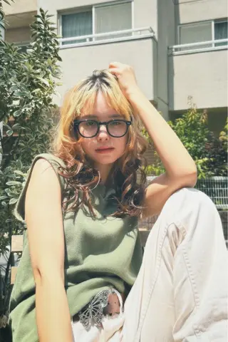 セミロング カラー 💠悩み解決美容師 💠シュンヤのヘアスタイル