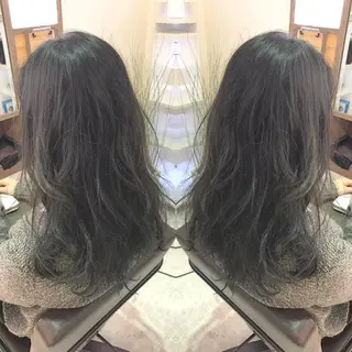 セミロング ロング カラー 青木 茂樹⭐️ 透明感カラーのヘアスタイル