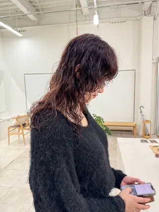 パーマ 林 莉央のヘアスタイル