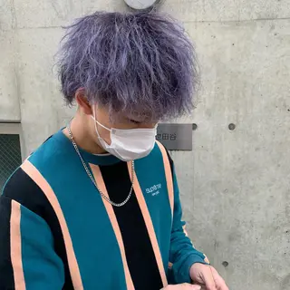 ショート カラー パーマ ヘアアレンジ メンズ メンズパーマの達人 🌟川内絵人のヘアスタイル