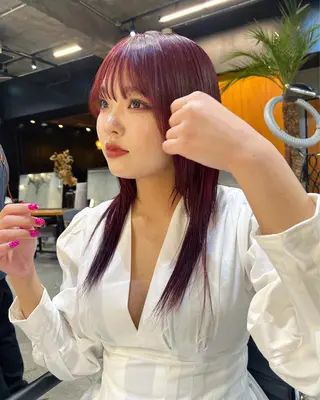 ロング カラー haco＋所属・圧倒的デザイン力 店長🎨RENAのヘアスタイル