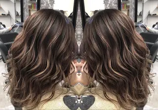 ミディアム カラー ヘアアレンジ アンドウ ユウ/ レイヤーカット/韓国のヘアスタイル