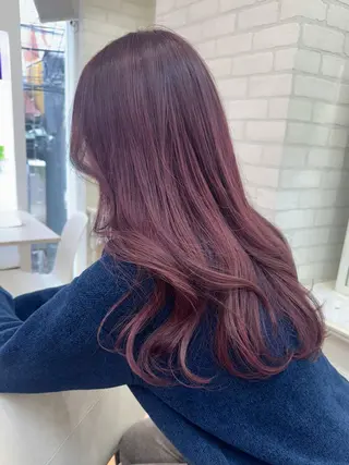 セミロング カラー カラー特化型美容師 保住のヘアスタイル