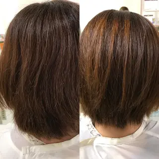 ショート カラー パーマ 山口 貴史のヘアスタイル
