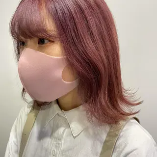 ミディアム カラー silo所属・silo MOKA 顔周りカット🦦のヘアスタイル