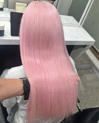 カラー 渋谷🎨ハイトーン ×エクステ🎨レンのヘアスタイル