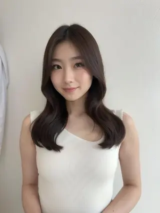 ロング カラー ヘアアレンジ 透明感爆モテカラー Hitoshiのヘアスタイル