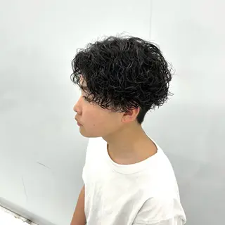 ショート パーマ メンズ 【メンズパーマ特化】 🍏網中勇喜のヘアスタイル