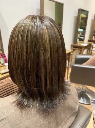 ミディアム カラー 🎀ツヤ暖色カラー 🎀大塚ナオミのヘアスタイル