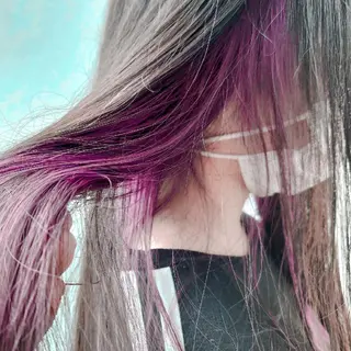 カラー ロング 髪質改善/ブリーチ 田代 龍我のヘアスタイル