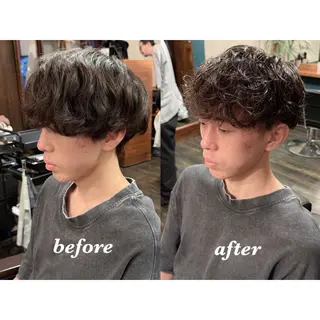 ショート パーマ メンズ キヨ メンズカット/パーマのヘアスタイル