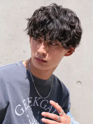 ショート メンズ メンズパーマ メンズ特化ryoのヘアスタイル