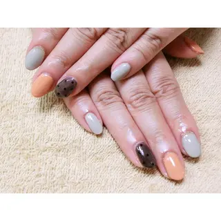 ネイル 痛ネイル/ワンホン/ フィルイン/長さだしのネイルデザイン