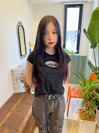 ロング カラー 🩷ハイトーン透明感 レイヤー🩷ユリカのヘアスタイル