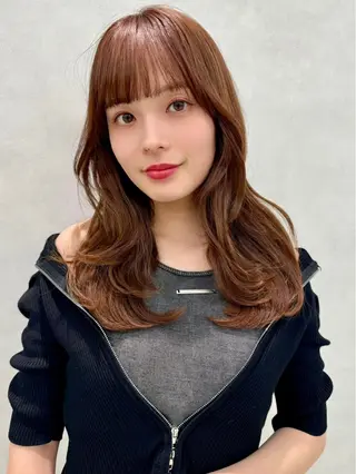 ロング カラー 韓国ヘア🇰🇷透明 感カラー/yui💞のヘアスタイル