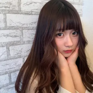 セミロング カラー ヘアアレンジ Wisteria所属・美髪特化✨ 伊織✨縮毛矯正✨のヘアスタイル