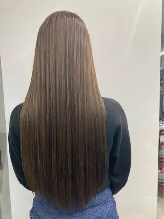 ロング カラー パーマ ヘアアレンジ 【公式】amble luxe池袋東口🩷のヘアスタイル