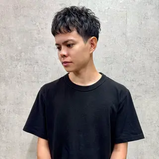ショート パーマ メンズ 【池袋/スパイキー ショート】ⓝⓘⓜⓤのヘアスタイル