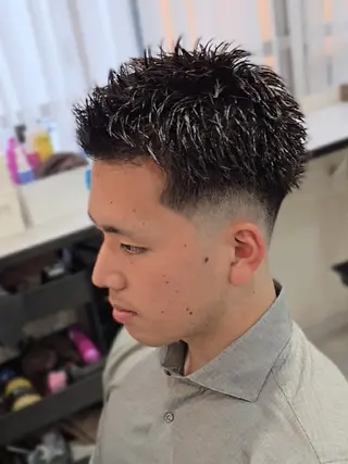 ショート メンズ パーマ Lapis 名古屋駅前店所属・LEN名古屋/パーマ 海外ヘア/メンズ特化のヘアスタイル