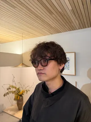 ショート パーマ メンズ casi所属・メンズパーマ／ボブ 星本広海のヘアスタイル