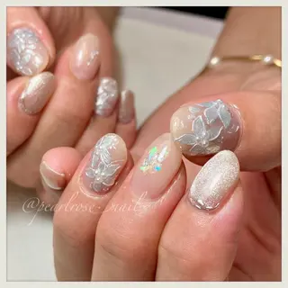 ネイル Beauty salon Ryu・ange所属・PEARL ROSE パールローズのネイルデザイン