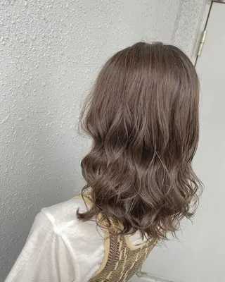 セミロング カラー 後藤紗英/髪質改善 /オリーブベージュのヘアスタイル