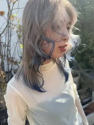 ミディアム カラー ボブ/似合わせカット /ニュアンスカラーのヘアスタイル