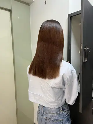 セミロング 舟橋耀/ブリーチカラ ー/レイヤーカットのヘアスタイル