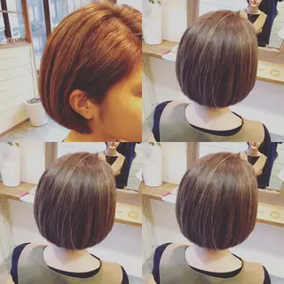 ショート ミディアム カラー hair salon Ranun髪質改善のヘアスタイル