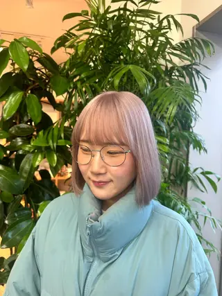 カラー ブリーチカラー/ わきたちえ🌻のヘアスタイル