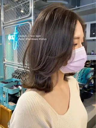 ミディアム カラー 竹嶌 健吾のヘアスタイル