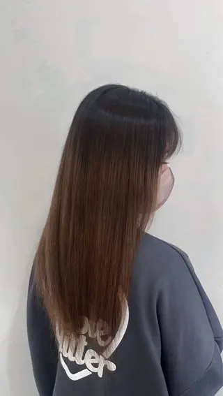 ロング 💖大人韓国ヘア💖 韓国艶カラー【銀座】のヘアスタイル