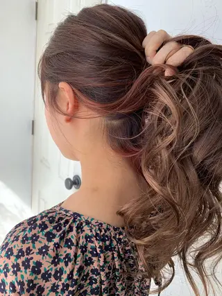 ロング カラー fio マナミのヘアスタイル