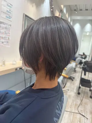 ショート 若山 敦のヘアスタイル