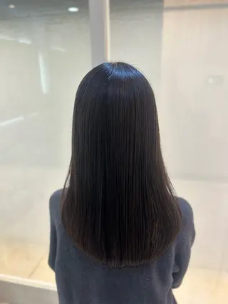 ロング カラー 艶質改善/縮毛矯正 ササキナツミのヘアスタイル