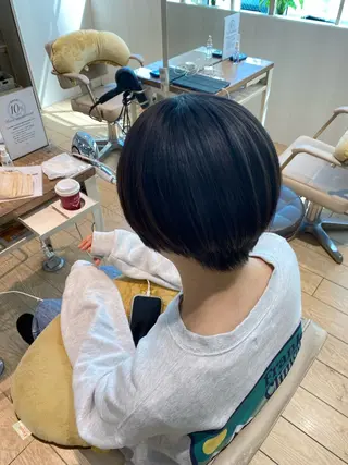 ショート RIHO/愛されモテ /透明感カラーのヘアスタイル