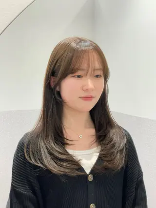 セミロング ❤︎︎韓国ヘア❤︎︎ 𝑺𝒉𝒊𝒉𝒐のヘアスタイル