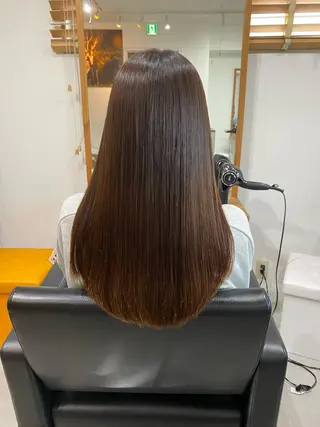 ロング 銀座⚜️【脱白髪染め 美髪矯正】トグチのヘアスタイル