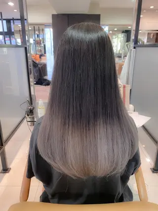 セミロング カラー 髪質改善カラー🫧 舘田千乃のヘアスタイル