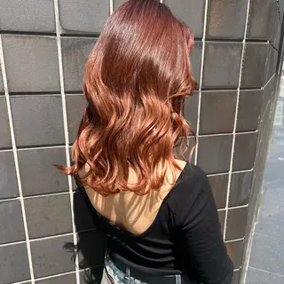 ロング カラー 艶カラー/韓国顔周り 🎀mamiのヘアスタイル