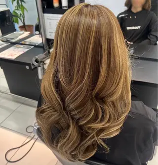 ロング カラー リコ🪐ハイライト モデル募集のヘアスタイル