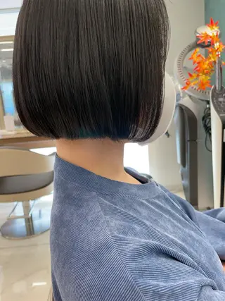 ミディアム カラー パーマ 福島成美/髪質改善 縮毛矯正/カラーのヘアスタイル