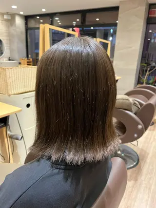 ミディアム ヘアメイクアクト都賀 國吉のヘアスタイル