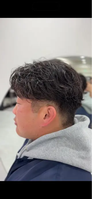 パーマ メンズ ミルクティーベージュ /HIROMU🧋のヘアスタイル