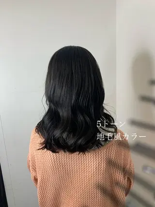 セミロング メンズバレイヤージュ 斉藤春のヘアスタイル