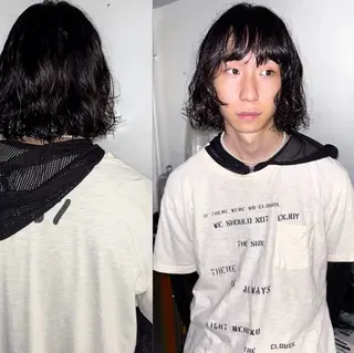 ミディアム パーマ hair salon　丹tan所属・Rena✴︎トレンド ×スタンダードMIXのヘアスタイル