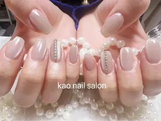 ネイル kao nail マグネット/長さだしのネイルデザイン