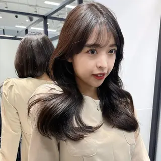 ロング 韓国レイヤーカット 髪質改善▫️水野有真のヘアスタイル