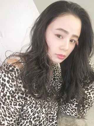 セミロング カラー パーマ ヘアアレンジ ITbyALBUM 中野店のヘアスタイル